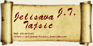 Jelisava Tajsić vizit kartica